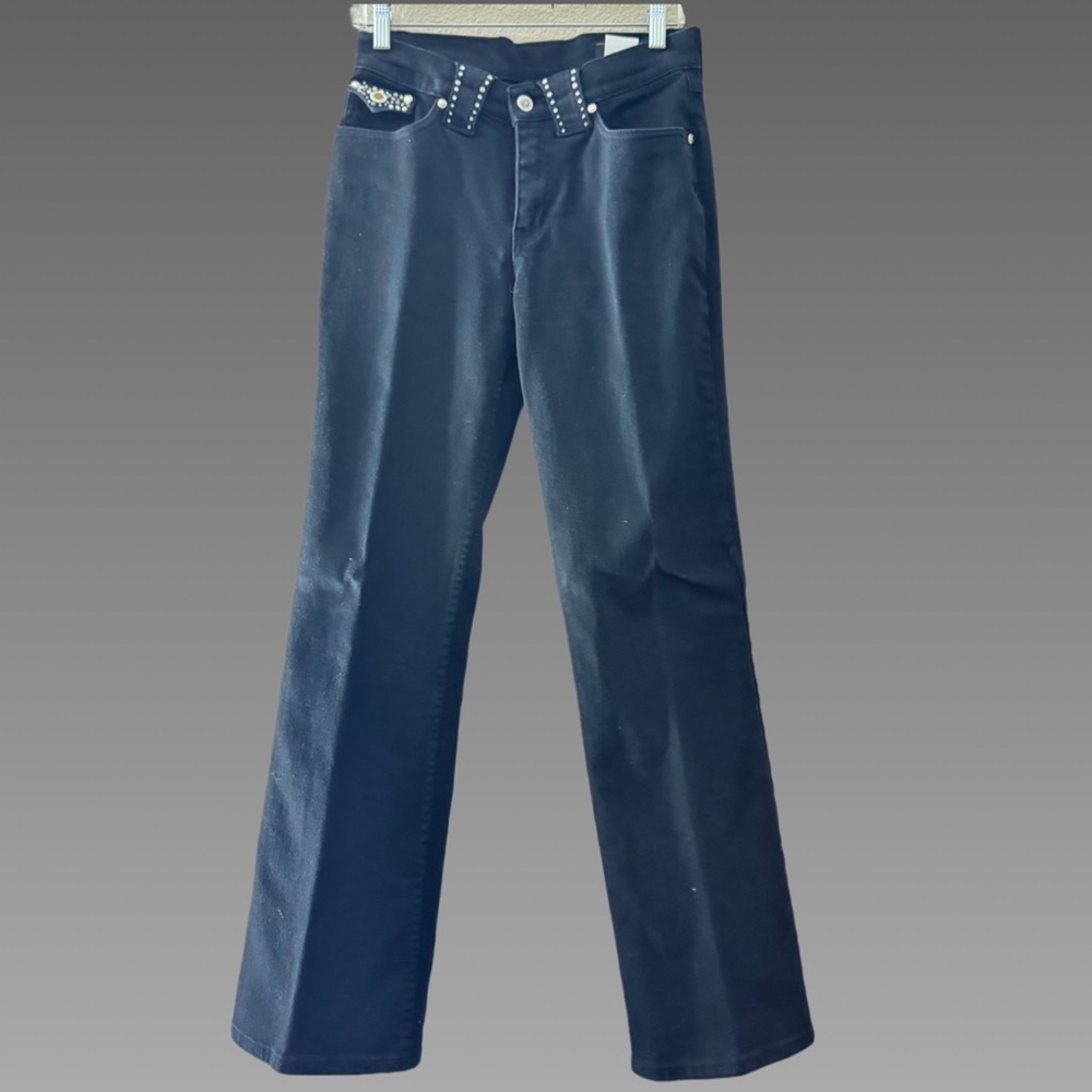 Lawman‎ Black Denim Jeans with Studded Details Sz 3